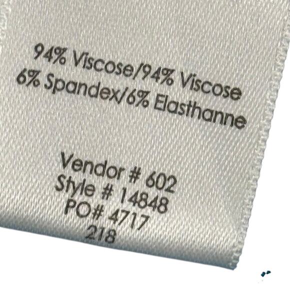 Coldwater Creek Teal Blue Jersey Knit Sleeveless Maxi Dress V-Neck Stretch sz M - Picture 15 of 16